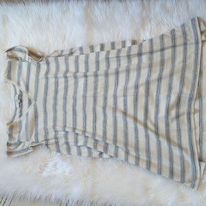 EUC Loft Blue and cream dress